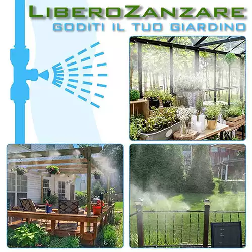 Impianti a nebulizzazione antizanzare da giardino